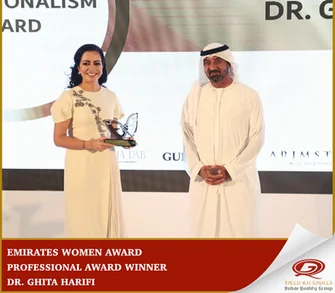 Professional portrait of Dr Ghita Harifi.